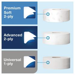 Tork Jumbo Toilet Roll Dispenser White