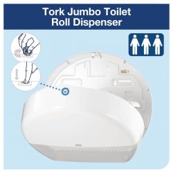 Tork Jumbo Toilet Roll Dispenser White