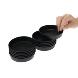Matfer Bourgeat Exoglass Quiche Moulds 100mm (12 pack)