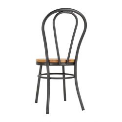 Bolero Clarisse Side Chairs Metallic Grey (2 Pack)