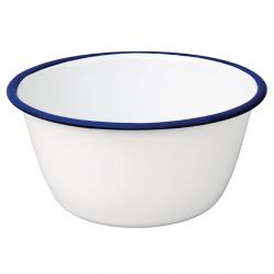 Olympia Enamel Pudding Bowls 155mm (Pack of 6)