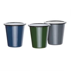 Olympia Enamel Tumbler Grey 310ml (6 pack)