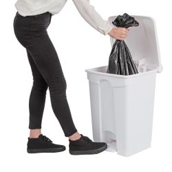 Jantex Pedal Bin White 45Ltr