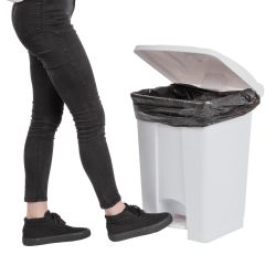 Jantex Pedal Bin White 45Ltr