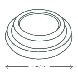 Vegware 62-Series CPLA Hot Cup Lid - 4oz (2000 Pack)