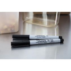 Sharpie Ultra Fine Permanent Marker Black (2 Pack)