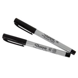 Sharpie Ultra Fine Permanent Marker Black (2 Pack)