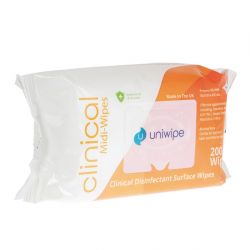 Uniwipe Clinical Disinfectant Surface Wipes (200 pack)