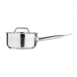 Nisbets Essentials Stainless Steel Saucepan With Lid 16cm