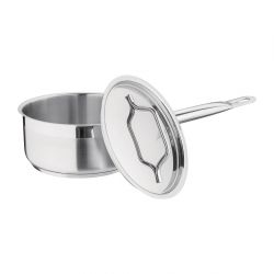 Nisbets Essentials Stainless Steel Saucepan With Lid 16cm