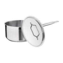 Nisbets Essentials Stainless Steel Saucepan With Lid 20cm