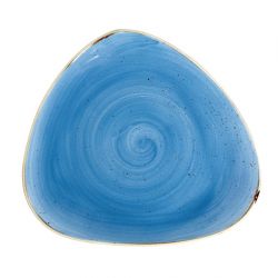 Churchill Stonecast Triangle Plates Cornflower Blue 311mm (Pack of 6)