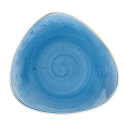 Churchill Stonecast Triangle Plates Cornflower Blue 229mm (Pack of 12)