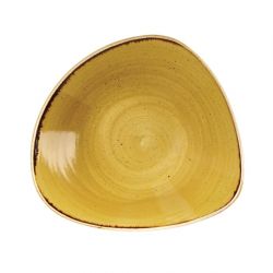 Churchill Stonecast Triangle Bowls Mustard Seed Yellow 229mm (Pack of 12)