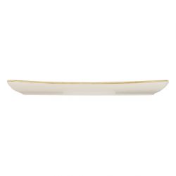 Churchill Stonecast Rectangular Plate Mustard Seed Yellow 295 x 150mm (Pack of 12)
