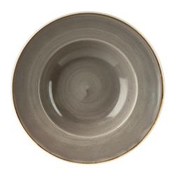 Churchill Stonecast Round Wide Rim Bowls Peppercorn Grey 277mm (Pack of 12)