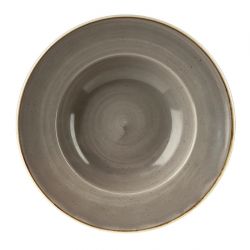 Churchill Stonecast Round Wide Rim Bowls Peppercorn Grey 240mm (Pack of 12)