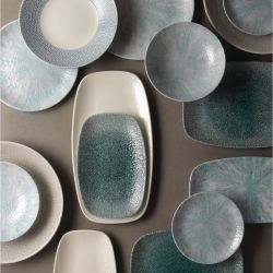 Churchill Raku Oblong Chef Plates Jade Green 157 x 237mm (12 Pack)