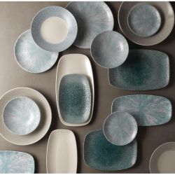 Churchill Raku Oblong Chef Plates Jade Green 157 x 237mm (12 Pack)