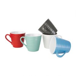 Olympia Cafe Aroma Mug Charcoal - 340ml 11.5fl oz (Box 6) (Pack of 6)