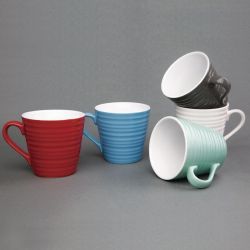 Olympia Cafe Aroma Mug Charcoal - 340ml 11.5fl oz (Box 6) (Pack of 6)