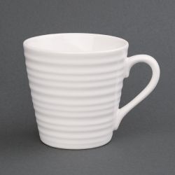 Olympia Cafe Aroma Mug White - 340ml 11.5fl oz (Box 6) (Pack of 6)