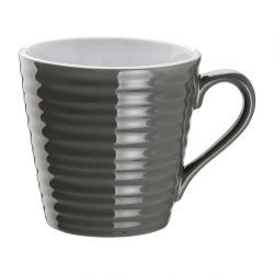 Olympia Cafe Aroma Mug Charcoal - 340ml 11.5fl oz (Box 6) (Pack of 6)