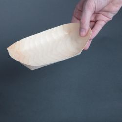 Fiesta Compostable Wooden Sushi Boats (Pack of 100)