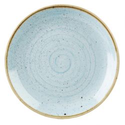 Churchill Stonecast Round Coupe Plate Duck Egg Blue 217mm (12 Pack)