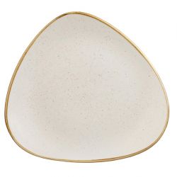 Churchill Stonecast Triangle Plate Barley White 305mm (Pack of 6)