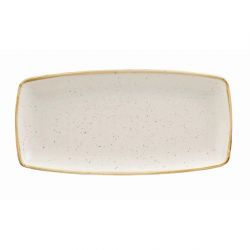 Churchill Stonecast Rectangular Plate Barley White 295 x 150mm (Pack of 12)
