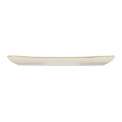Churchill Stonecast Rectangular Plate Barley White 295 x 150mm (Pack of 12)