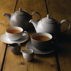 Churchill Stonecast Round Cappuccino Saucers Peppercorn Grey 185mm (Pack of 12)