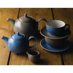 Churchill Stonecast Round Cappuccino Saucers Peppercorn Grey 185mm (Pack of 12)