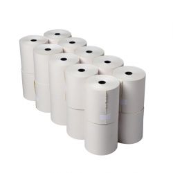 Olympia Non-Thermal 2ply White and Yellow Till Roll 76 x 70mm (20 pack)