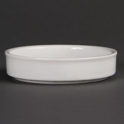 Olympia Mediterranean Stackable Dishes White 102mm (6 Pack)