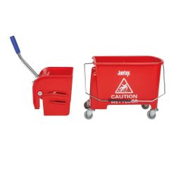 Jantex Kentucky Red Mop Bucket and Wringer 20Ltr