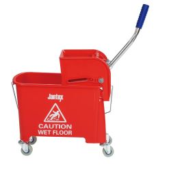Jantex Kentucky Red Mop Bucket and Wringer 20Ltr