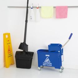 Jantex Kentucky Mop Bucket and Wringer 20Ltr Blue