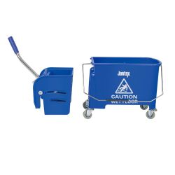 Jantex Kentucky Mop Bucket and Wringer 20Ltr Blue