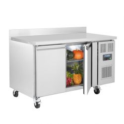 Polar U-Series Double Door Counter Freezer with Upstand 282Ltr