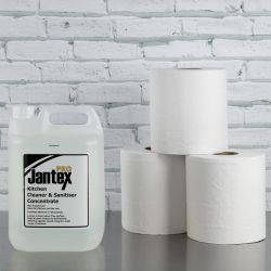 Jantex Centrefeed White Rolls 2-Ply 120m (6 pack)