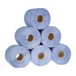 Jantex Centrefeed Blue Rolls 2-Ply 120m (6 pack)