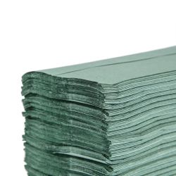 Jantex Z Fold Paper Hand Towels Green 1-Ply 3000 Sheets (Pack of 3000)