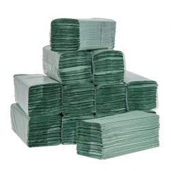 Jantex Z Fold Paper Hand Towels Green 1-Ply 3000 Sheets (Pack of 3000)
