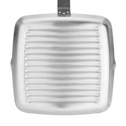 Vogue Aluminium Square Non-Stick Teflon Ribbed Skillet Pan 24cm