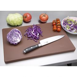 Hygiplas Extra Thick Low Density Brown Chopping Board
