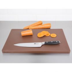 Hygiplas Extra Thick Low Density Brown Chopping Board