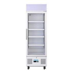 Polar G-Series Upright Display Fridge 218Ltr White