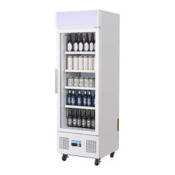 Polar G-Series Upright Display Fridge 218Ltr White